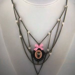 NWT Betsey Johnson Vicky Victorian Owl Cameo